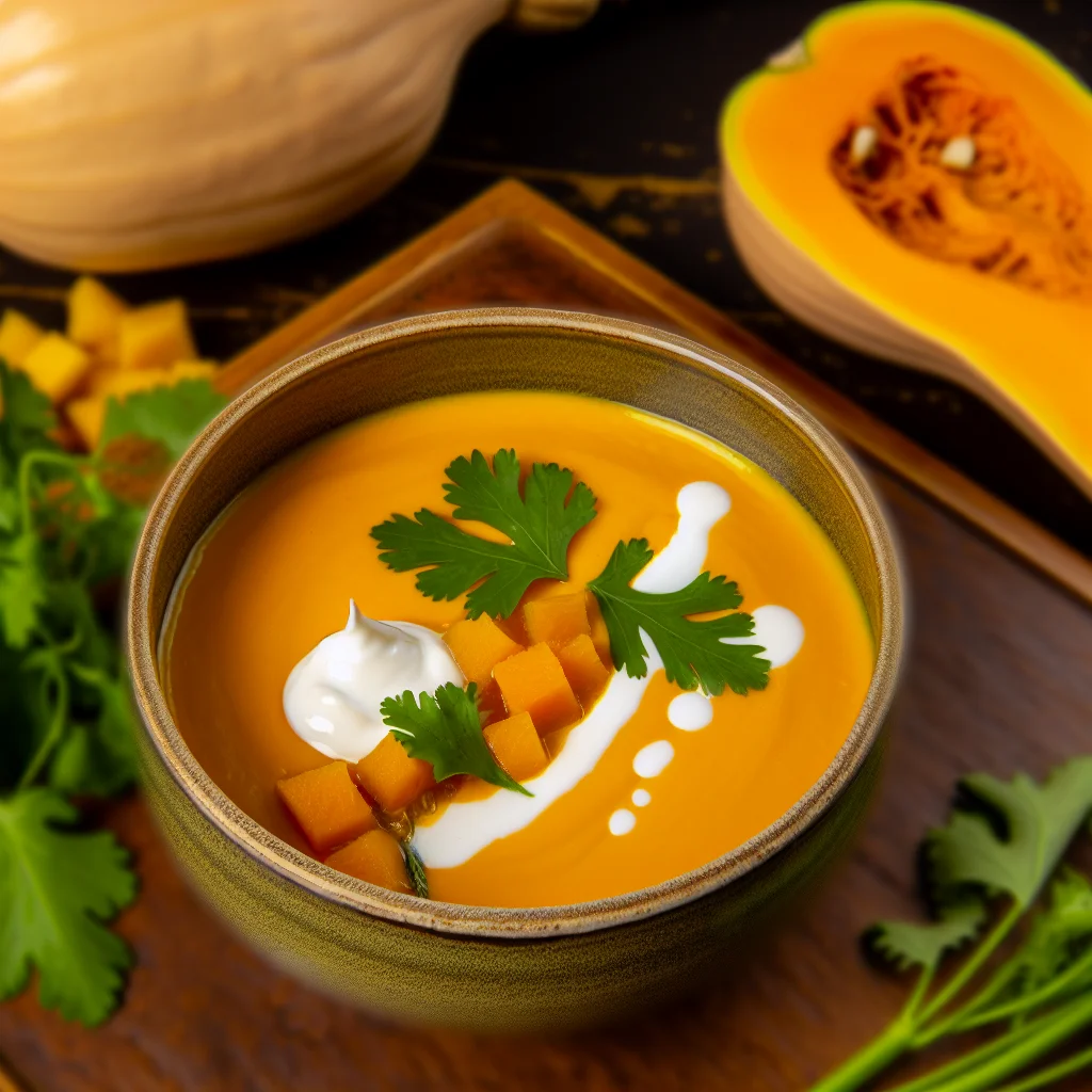 Velouté de Butternut et Noix de Coco