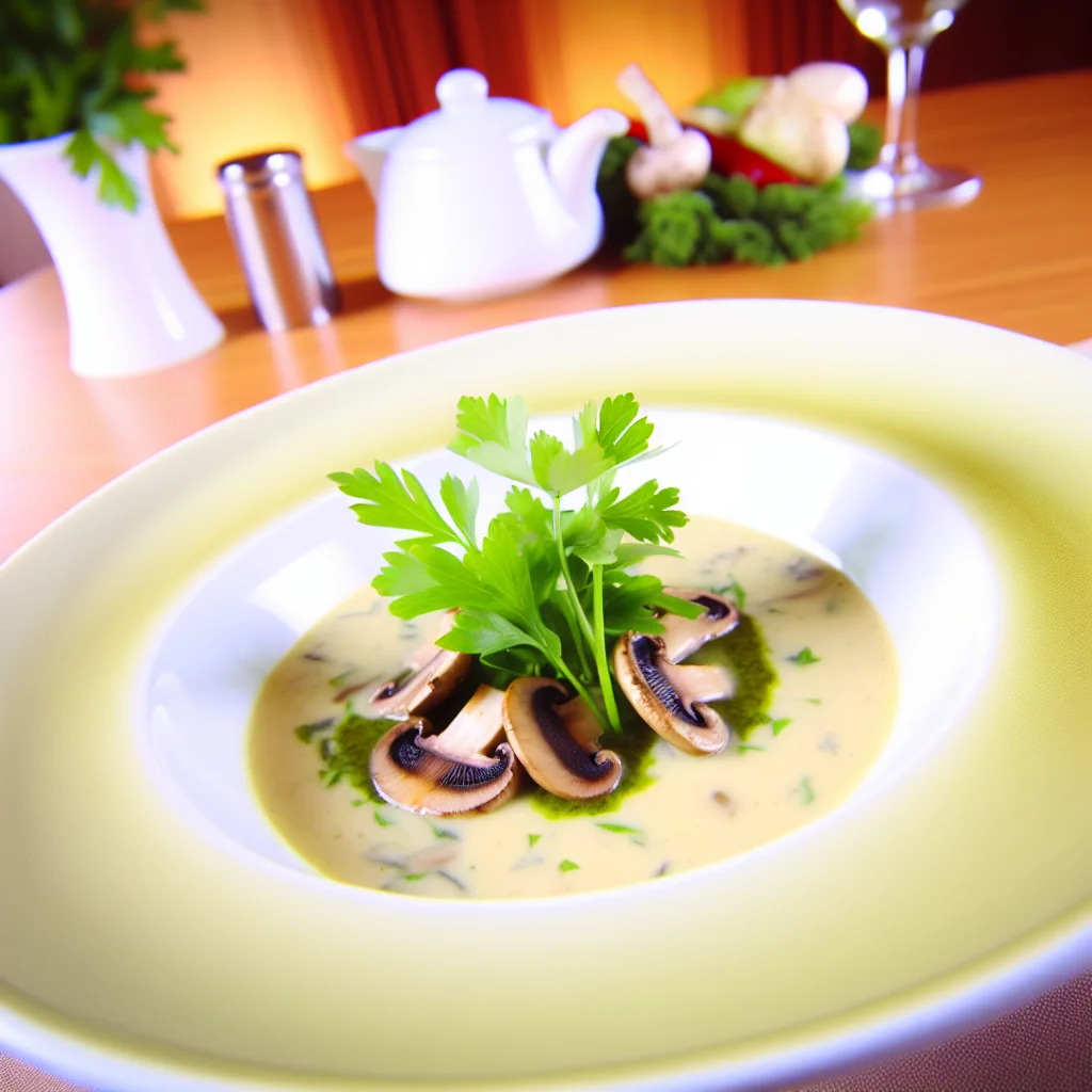 Velouté de Châtaignes et Champignons Sauvages