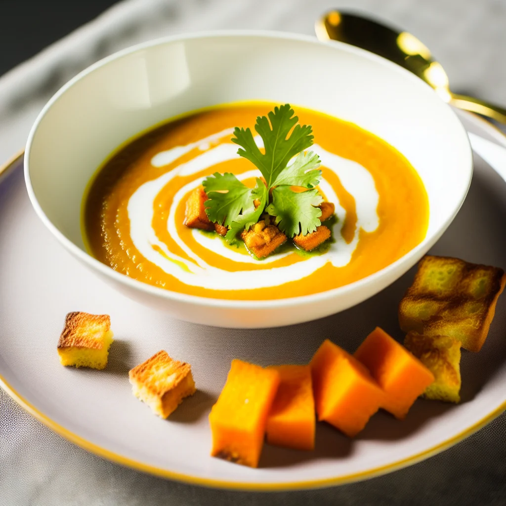Velouté de Patates Douces et Lait de Coco