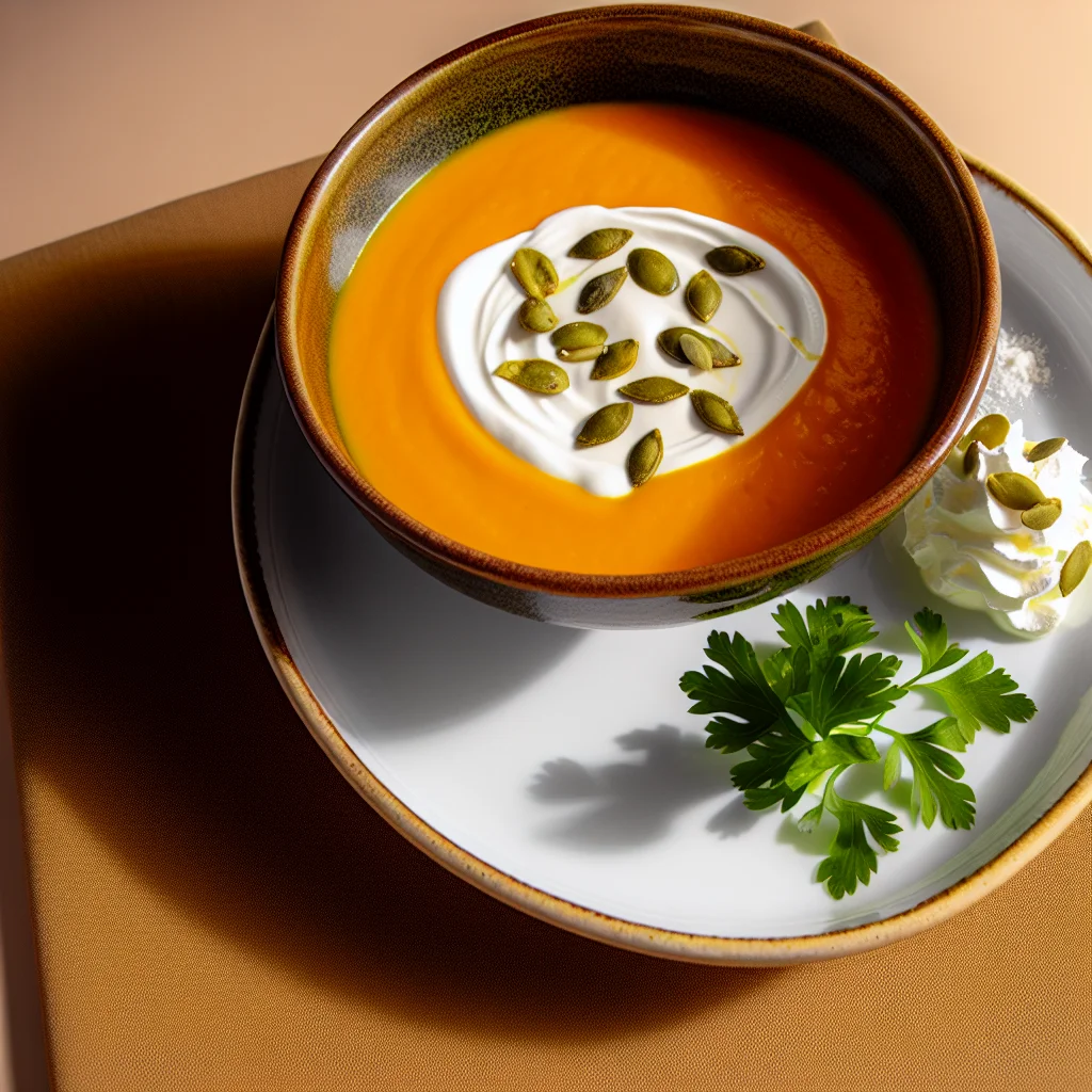 Velouté de Potiron aux Épices Rôties