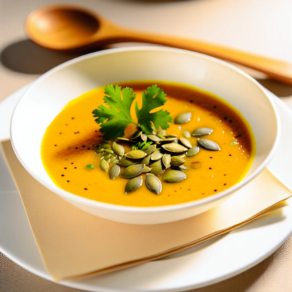 Velouté de Potiron et Coco au Curry