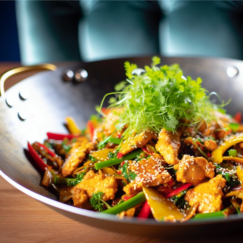 Wok de Poulet aux Légumes Croquants